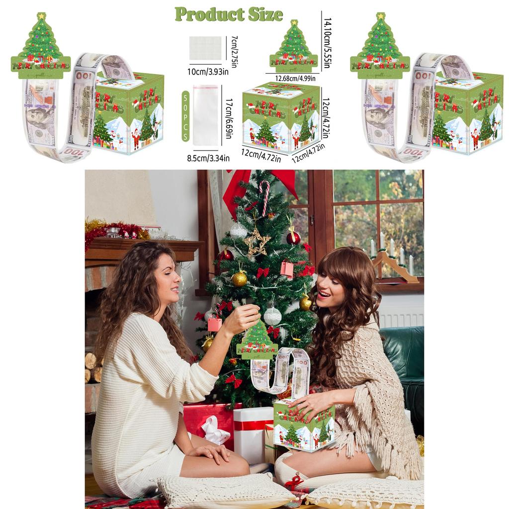 Julgransfestdekor Presentask För Högtidsfirande Och Överraskningar