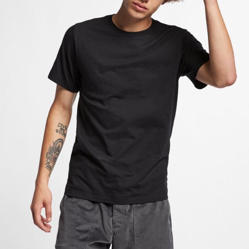 Nike Solid Color Casual Short Sleeve T-Shirt Men Tops Black AR4024-010