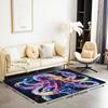 Ocean Themed Living Room Rugs for Bedroom Area Rug Octopus Decor Carpet for Boys Girls Teens Tentacles Indoor Floor Mat Black