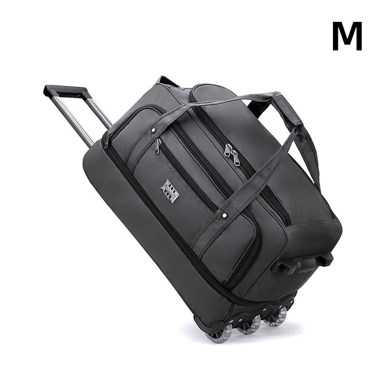 Reisetasche mit Rollen aus Oxford-Stoff, extragroß, faltbar, Reisetasche mit Rollen, Unisex, Reise-Aufbewahrungstasche