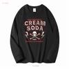 Rare Cream Soda Japan Brand Streetwear Harajuku T Shirt Medium Size long or short sleeves vintage Washed Casual Comfortable