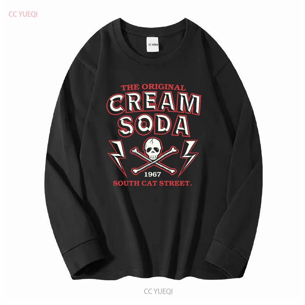 Rare Cream Soda Japan Brand Streetwear Harajuku T Shirt Medium Size long or short sleeves vintage Washed Casual Comfortable