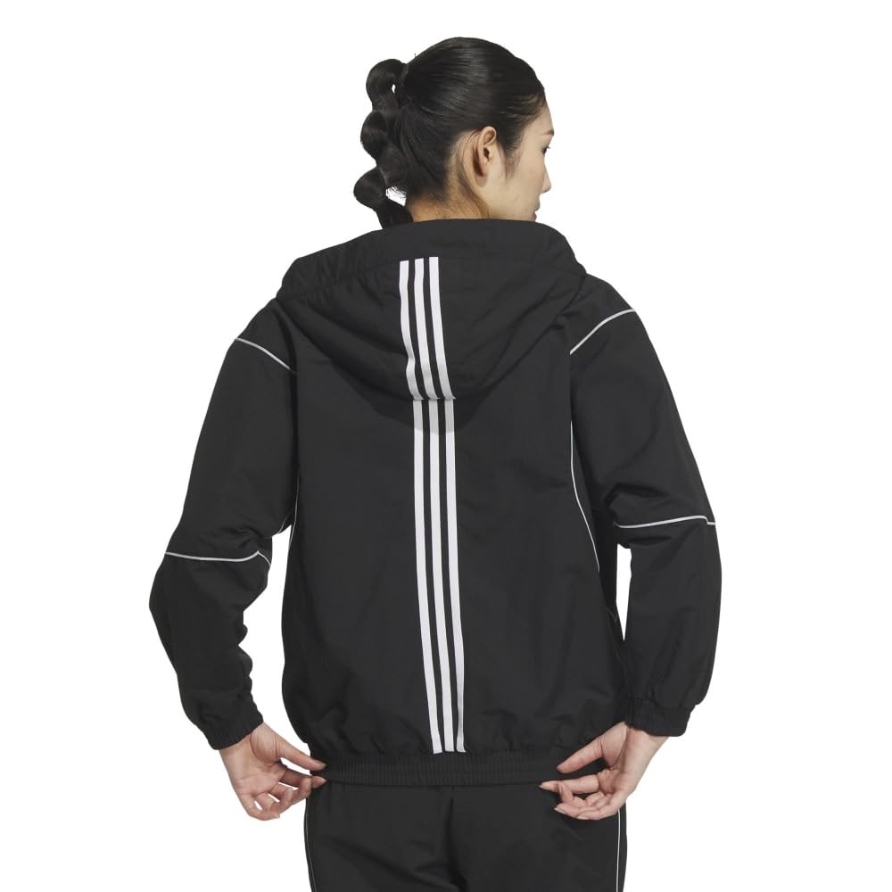 Adidas BYD3 Woven Jersey Jacket, Women's KTX59, Black (JG8164), Size M