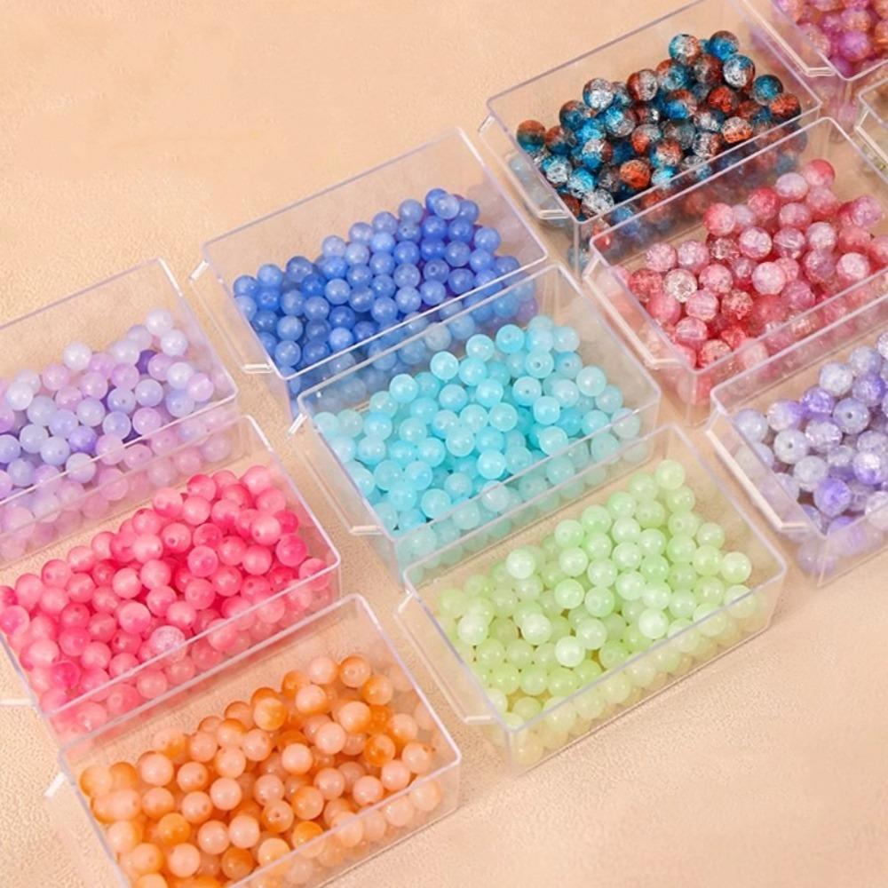 Velkokapacitní úložná zásuvka Průhledná krabice na vystavení šperků Kvalitní krabice na třídění korálků Domů