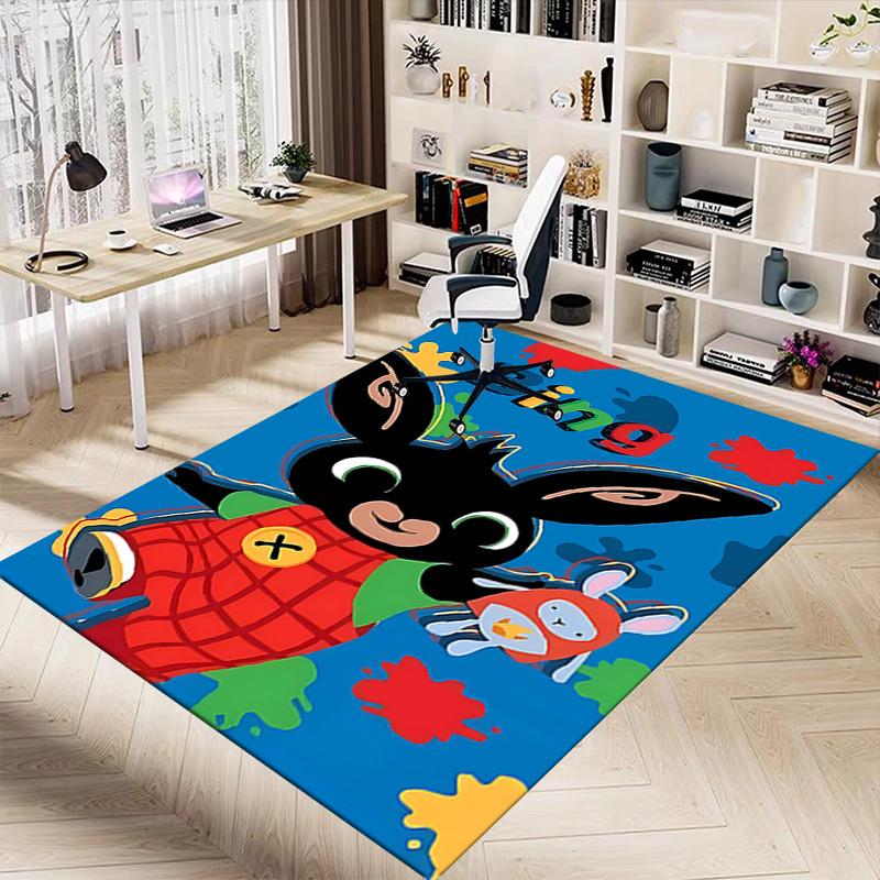1 Pezzo Bing Bunny Tappeto da Pavimento Antiscivolo Extra Large, Ufficio, Famiglia, Camera da Letto, Studio Tappeto Grande Area Tappeti da Interno