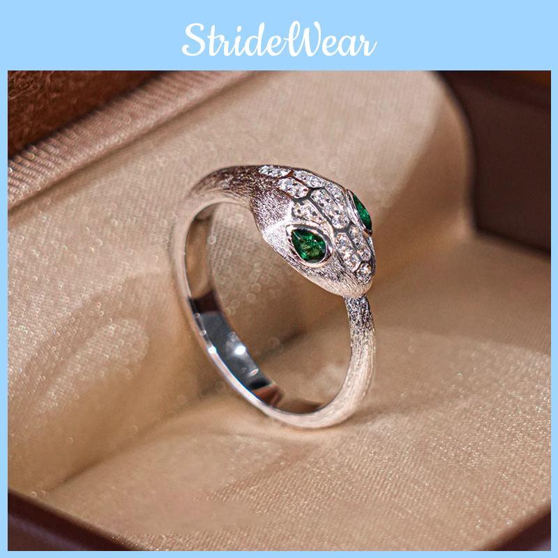 Fashionable Animal Inspired Adjustable Snake Ring For Women Premium Quality Copper Jewelry