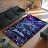 Truck Theme Crystal Velvet Rug Personalized Custom Name Text Soft Floor Mat Home Decor