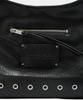 Etre Au Sommet Strap Belt Eyelet Cross Big Bag (Black)