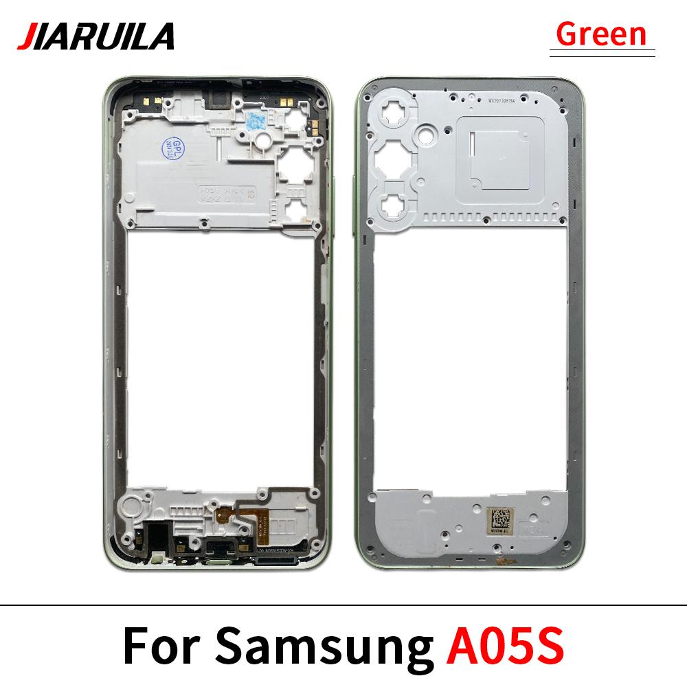 Housing Middle Frame Plate Case With Back Rear Camera Lens Repair Parts For Samsung A05 A05S A15 4G A155F 5G A156B