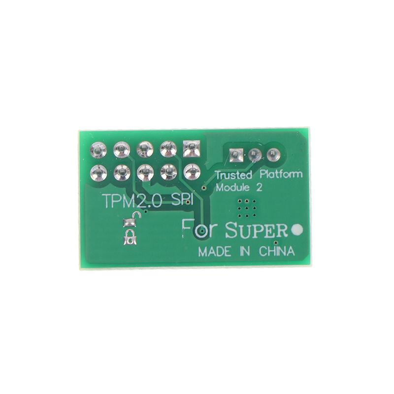 Tpm 2.0 Module Spi Interface Vertical Stable High Safety 9670 Chipset 10Pin Module For Supermicro Aom Tpm 9670V S