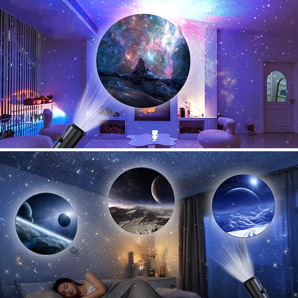 10 Replaceable Lamp Sheets Galaxy Projection Light USB Powered Atmosphere Light Bedroom Ceiling