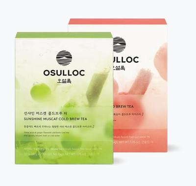 Osulloc Cold Brew Tea Set – Muscat & Peach, Fruity Iced Tea Blend