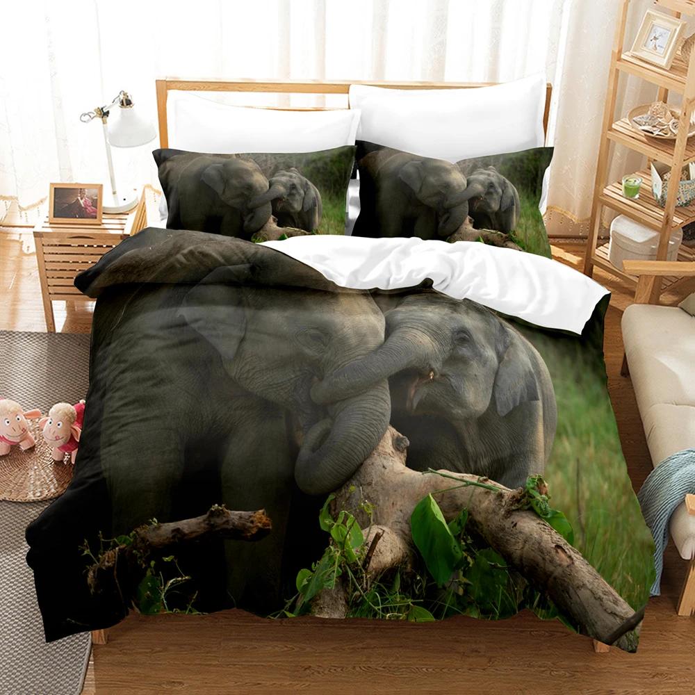 Elephant Bedding Set Winter Duvet Cover Sets Kids,twin Full Queen King Bedroom Set Home Textile Housse De Couette Duvet Cover
