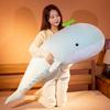 With Grass Whale Plush Toy Marine Animal Stuffed Doll Bedroom Decoration Gift