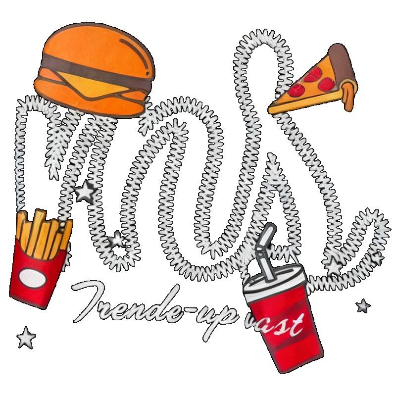 Oversized T-Shirt Black Fast Food Graphic Print With Mcdonalds Style Logo And Trend Upcast Text Casual Streetwear For Women
