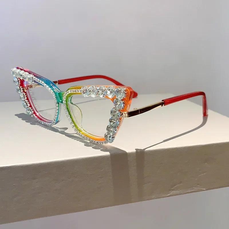 

Anti Blue Light Cat Eye Glasses Trendy Leopard Thick Frame Unisex Ladies Eye Protection Fashion Eyewear