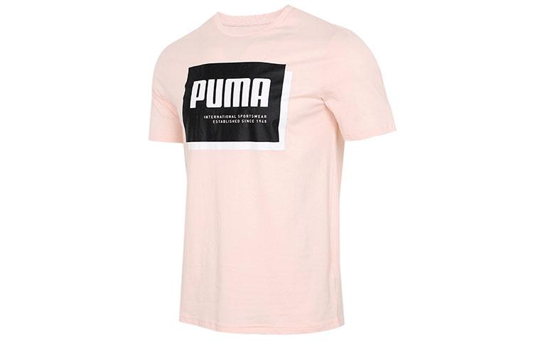 PUMA Summer Court T Shirts Men s Pink Crew Neck Moderate Straight Fit 845864-27 XL