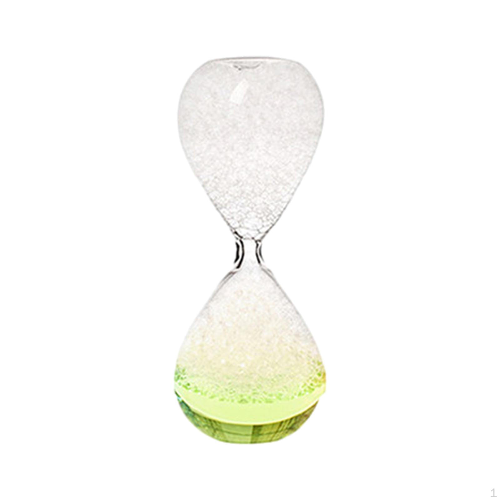 

Пузырьковые песочные часы ручной работы для гостиной кухни рабочего стола украшения жидкого таймера светло-зеленый