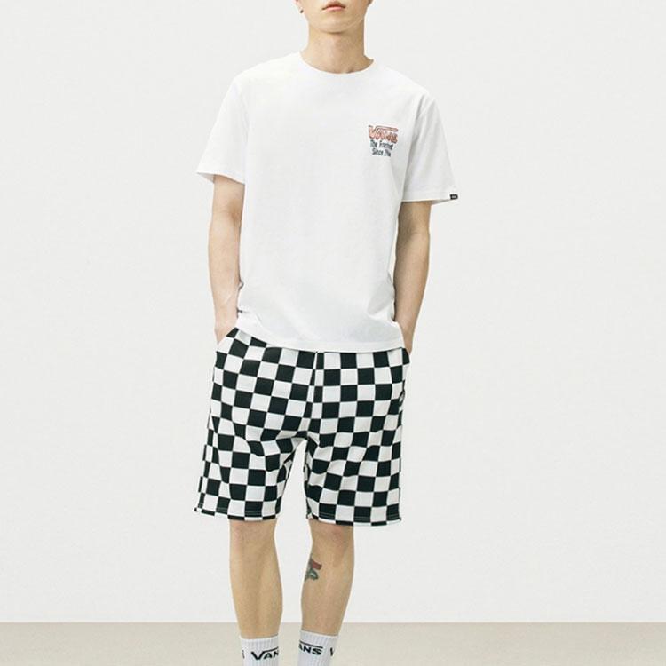 Vans Fun Print Round Neck Short Sleeve T-Shirt Unisex Tops White VN0A5F3LWHT