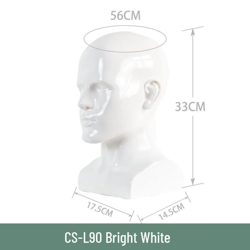 Multifunctional Display Mannequin Head for Spray Paint Hat, Bow Tie, Glasses, and Mask Props