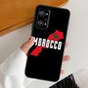 Morocco Map Flag For Realme 15 GT7 Pro GT6 10 11 12 13 14 Pro Plus C65 C67 C63 C61 C51 C53 C35 C75 C55 Case