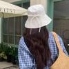 Wide Brim Fisherman Hat Lace-up Sunshade Basin Hat Fashion Sun Hat