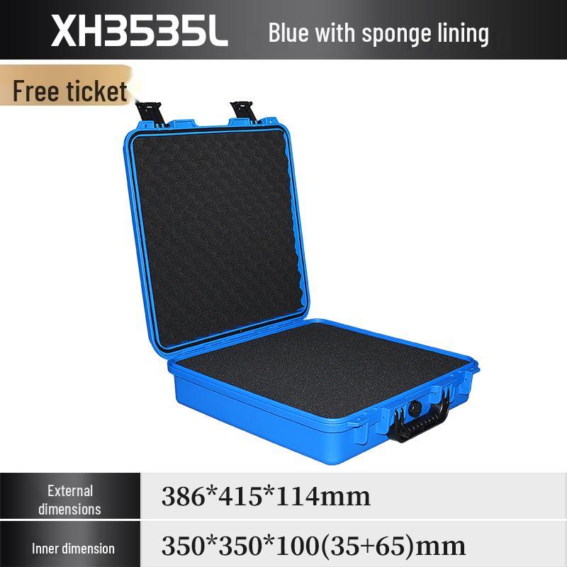 Xihua IP67 Waterproof ROHS Certified Thickened Plastic Toolbox - 35x35 Square Moisture-Proof Instrument Case