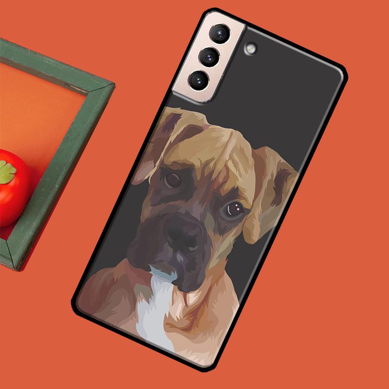 Boxer Dog Puppy Case For Samsung Galaxy S23 S22 Plus S8 S9 S10 Note 10 Note 20 Ultra S20 FE S21 Ultra Coque