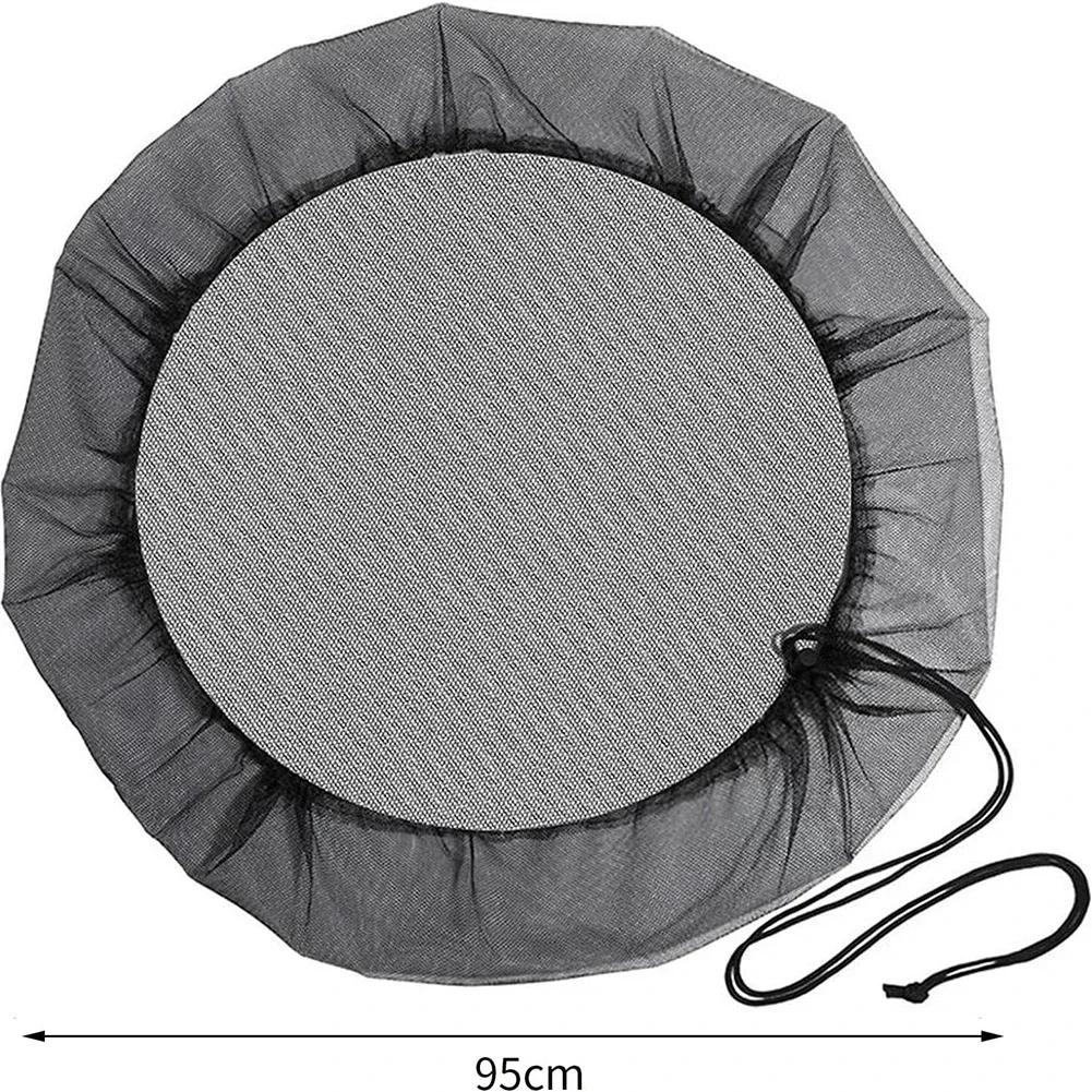 4 Stück 95 cm Outdoor-Netzabdeckung für Regentonnen, Wasserauffangeimer, Abdeckung, Wassertank-Schutz, Gartenbedarf