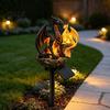 Gotische Outdoor-Laterne Dekoration Drache Solar-Gartenlicht, Mittelalterliche Statuenlampe, Wasserdichtes Liebhabergeschenk Ideen Harzskulptur für Terrasse Rasen Hof