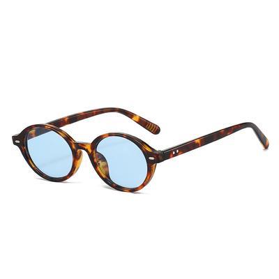 New Retro Oval Women Sunglasses Personality Luxury Brand Rice Nail Small Frame Design Men Trendy Versatile Sun Glasses Uv400