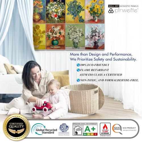 PINWELIFE? Wall Art Acoustic Panel, Soundproofing Absorbing Panel for Home/Office, Decorative Absorption, Noise and Echo Cancellation