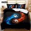 3D Football Duvet Cover Double King Queen Bedding Set 2/3pcs Quilt Cover with Zipper Closure King Size Polyester Comforter Cover