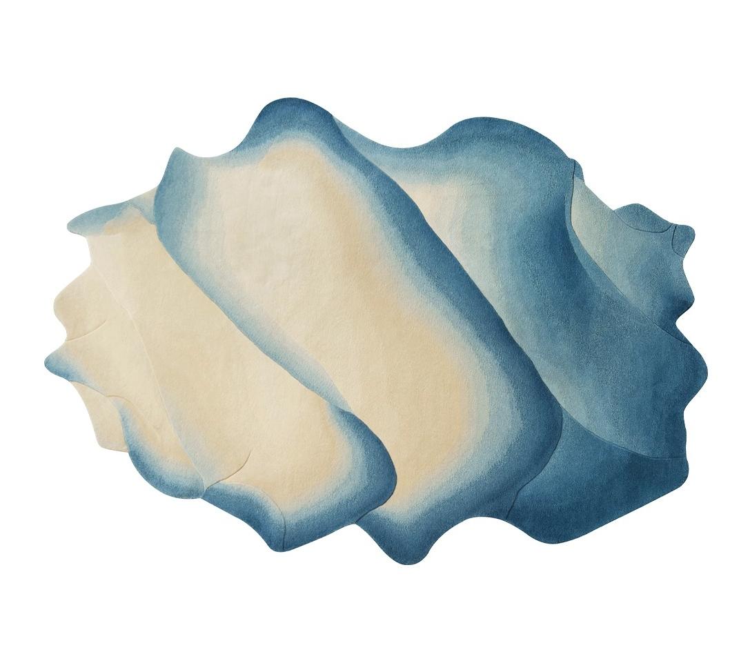 Dikke Wasbare Vloermat Huis Pluizig Zacht Tapijt Onregelmatige Vormen Slaapkamer Decoratie Kleurovergang Tapijt Grote Oppervlakte Tapijten voor Woonkamer 80x120cm