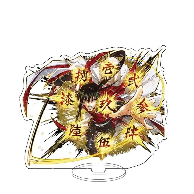 Anime Rurouni Kenshin Stand Action Figure HIMURA KENSHIN Tomoe Yukishiro Acrylic Standing Model Plate Holder Cosplay Collection