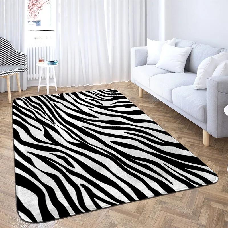 Animal Skin Pattern Leopard Print Carpet Home Bedroom Floor Decor Large Size Mat Non-slip Coffee Table Area Rug Bathroom Doormat