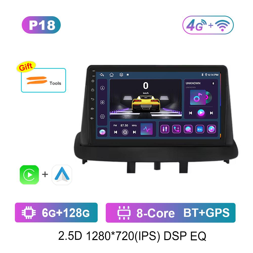 9'' for Renault Megane 3 Fluence Samsung SM3 2010 - 2014 Android OS Car Radio Multimedia Video Player 4G GPS Navi WiFi HD Screen