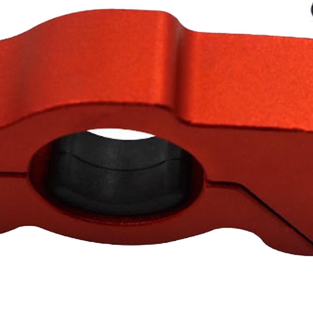 Motorcykelhandtagslås Stöldskydd CNC Aluminium Styrhandtagslås för Dirt Bike Moped Scooter ATV Rött