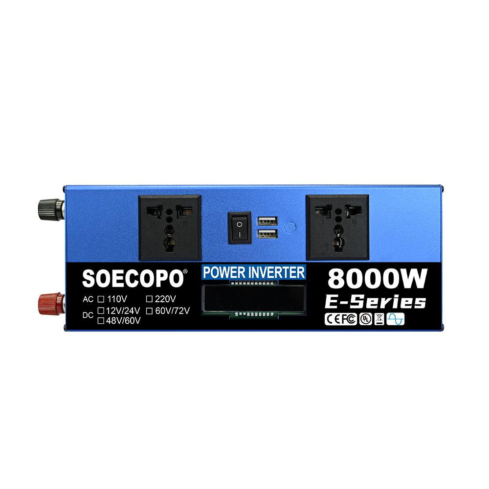 8000W Solar System DC12V/24V to 110V/220V Off-Grid Inverter System 100A Controller 300W Panel for Home RV Camping CE Certified