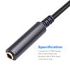6.35mm Female To RMale Microphone Audioed Adapter Cable 1/4" TRS To RExtension Converter Cord for Guitar