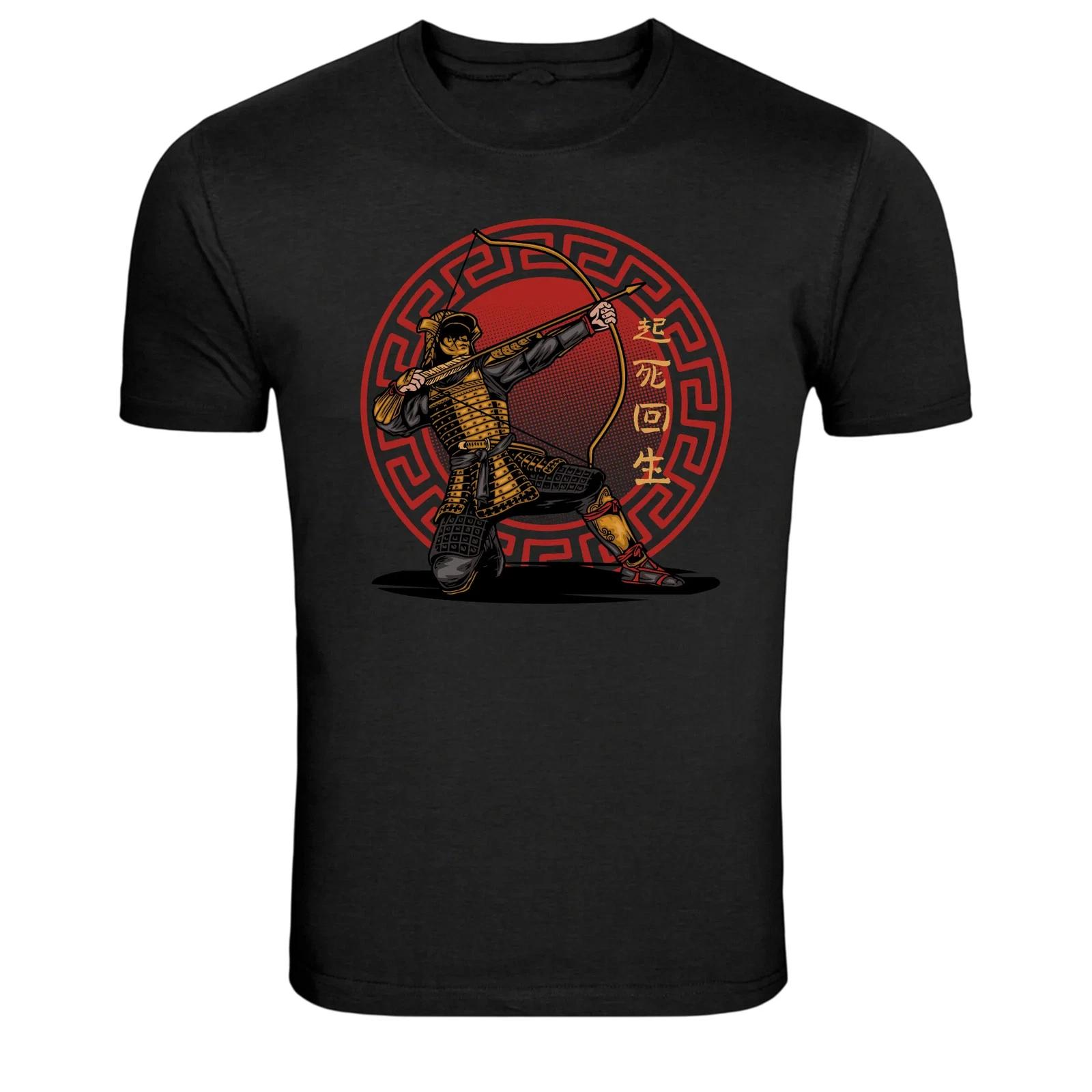 Samurai Archer Warrior Japanese Graphic T Shirt 3XL