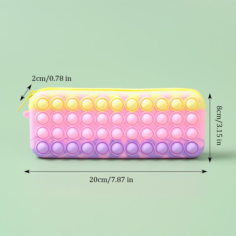 Federmäppchen FDA-konform Silikon Dekompression Große Kapazität Wasserdicht Schreibwaren Kosmetik Reise Aufbewahrungstasche Organizer