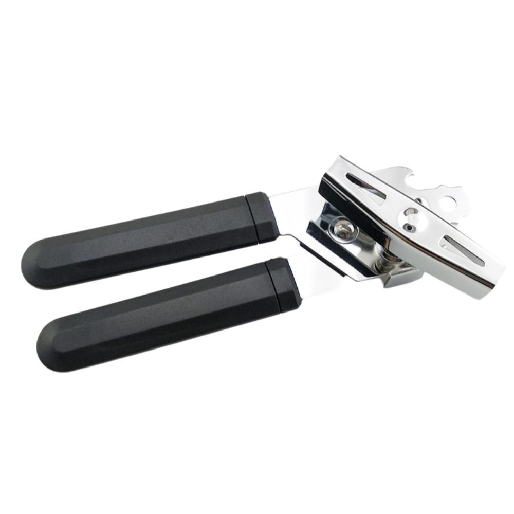 

Прочный консервный нож из нержавеющей стали Многофункциональный ручной захват для крафтового пива Консервный нож Профессиональная открывалка для бутылок Кухонные гаджеты чёрный