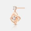 La Rosa Bianca Rose Silver Earrings A202Se0108Rpa .