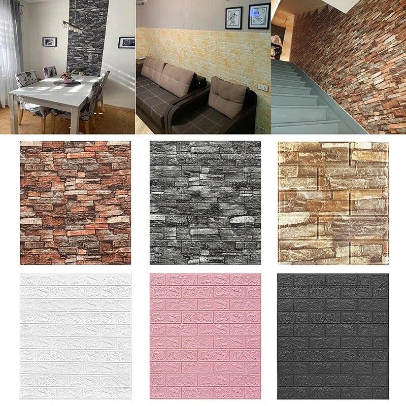 

10 шт. настенная наклейка самоклеящаяся водостойкая противоударная пенопластовая наклейка на стену для дома, гостиной, спальни, кухни, украшение стены