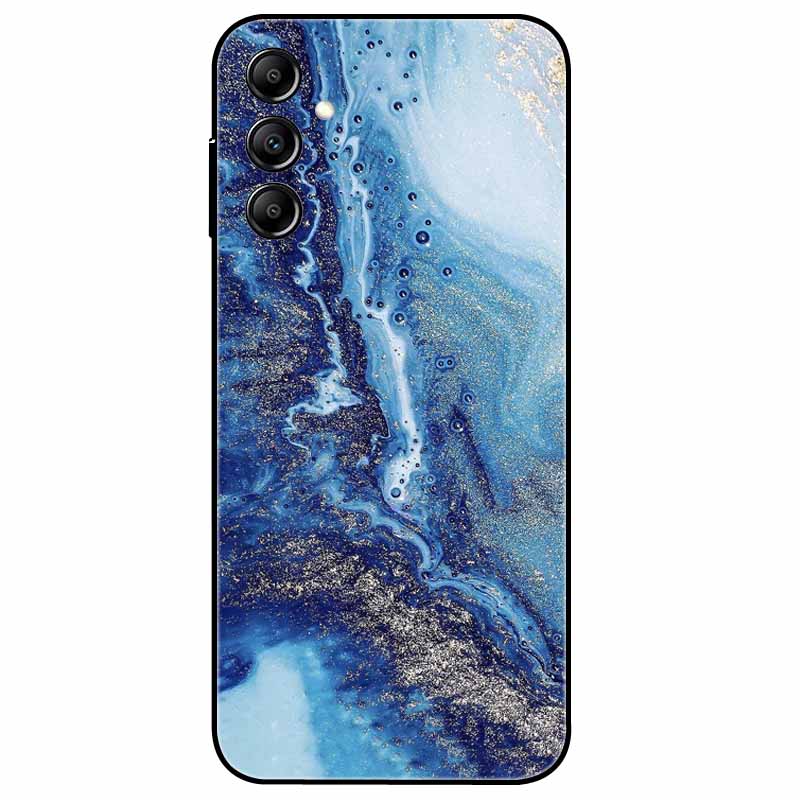 Hülle Für Samsung Galaxy A54 5G A34 A24 S23 Hülle Blume Marmor TPU Weiche Silikonhülle für GalaxyA54 A 34 Bemalte Handyhüllen