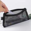 Mesh Pouch Pencil Case Transparent Pencil Case Mesh Cosmetic Square Pouch