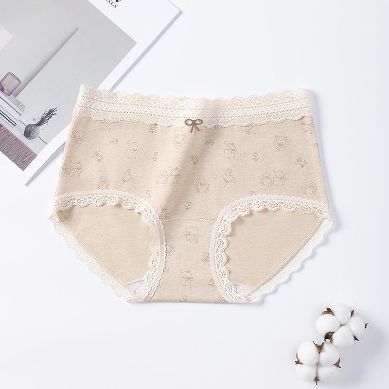 Ladies Spring and Autumn Color Cotton 10A Antibacterial Cotton Extended Crotch Triangle Briefs