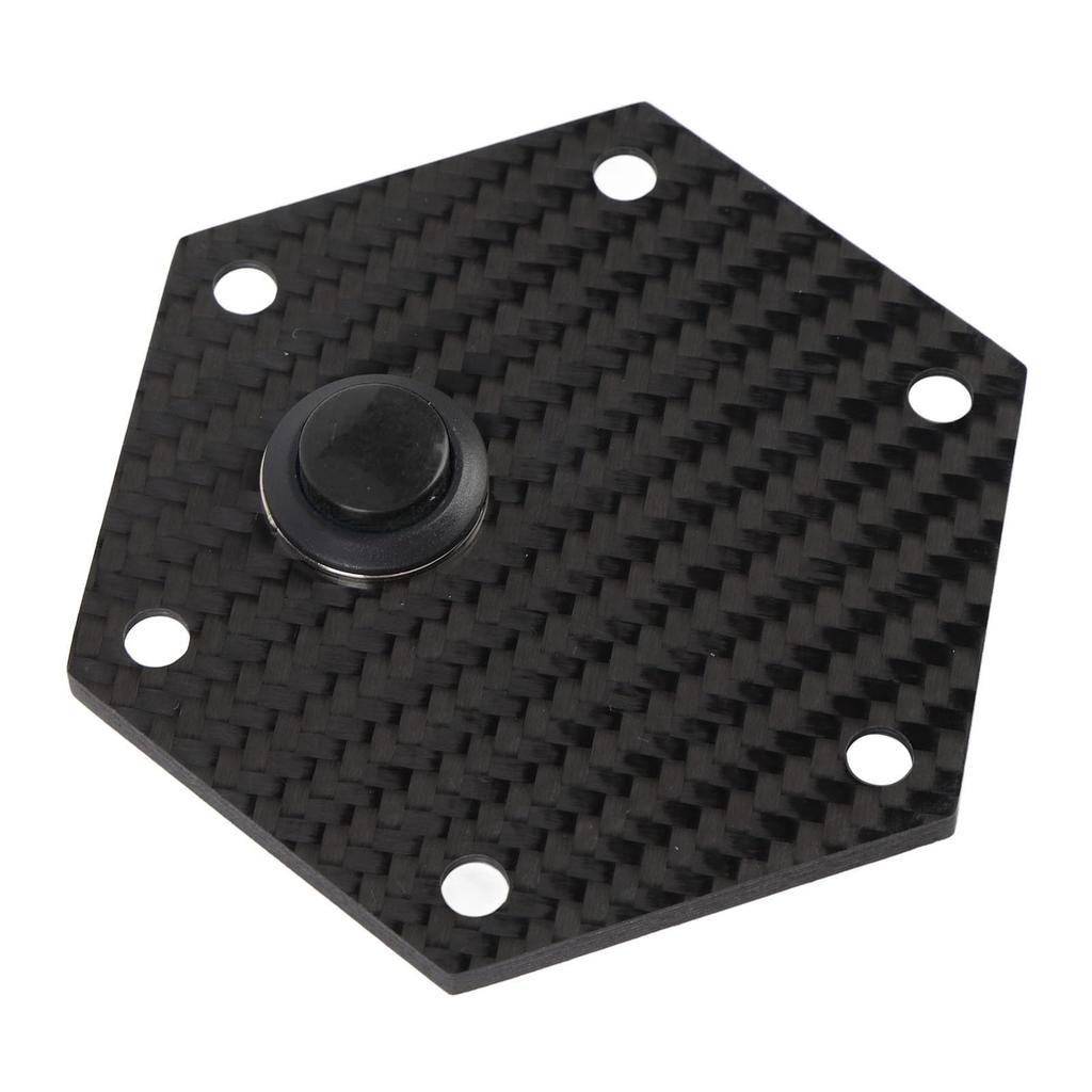 6 Löcher Lenkrad Hupenabdeckung Kohlefaser Außen Lenkradkappe Lenkrad