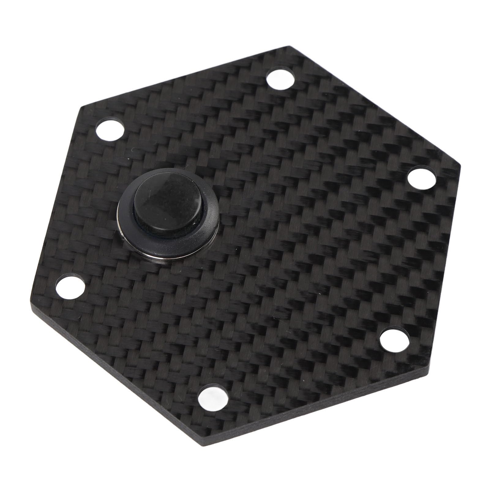 

6 Holes Steering Wheel Horn Cover Carbon Fiber Exterior Steering Wheel Cap Steering Wheel чёрный